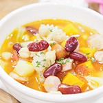 【おうちでハワイごはん-Taste of Hawaii -⑩】　野菜たっぷり!　ソーセージとビーンズのスープ